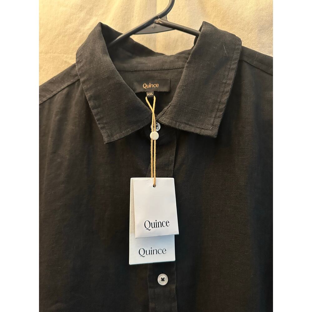 Quince 100% European Linen Relaxed Long Sleeve Shirt Mens XXL NWT - Picture 3 of 9